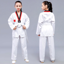 Pure cotton taekwondo Childrens Long sleeves Short sleeves Costume Adults Boy Winter Taekwondo First School Coach Clothing