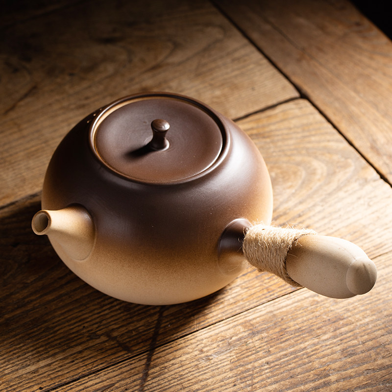复古陶瓷烧水壶电陶炉煮茶器粗陶连把养生壶家用客厅明火围炉碳炉,淘宝优惠券,粉丝福利购,淘宝优惠卷