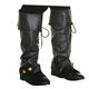 COS performance equipment high-quality PU leather pirate king renaissance warrior warrior shoe cover foot cover boot cover