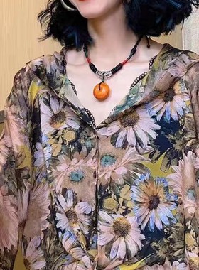 毛衣链简约文艺复古项链女