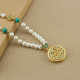 Pearl necklace women's new Chinese style long sweater chain