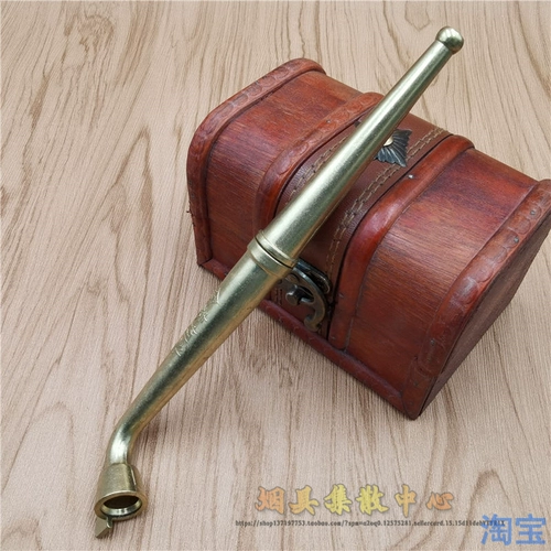 Портативная старомодная металлическая курительная трубка для пожилых людей