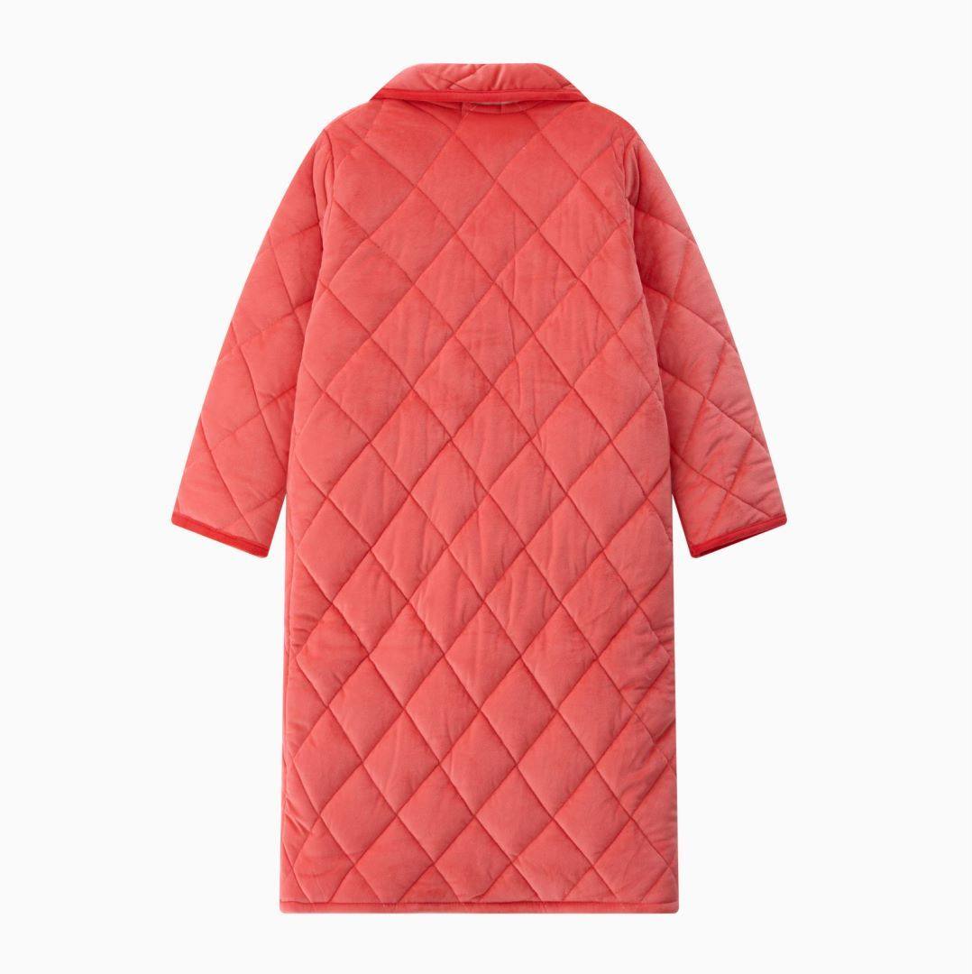 冬季三层夹棉加厚加绒睡袍女士法兰绒夹棉保暖家居服可外穿,淘宝优惠券,粉丝福利购,淘宝优惠卷