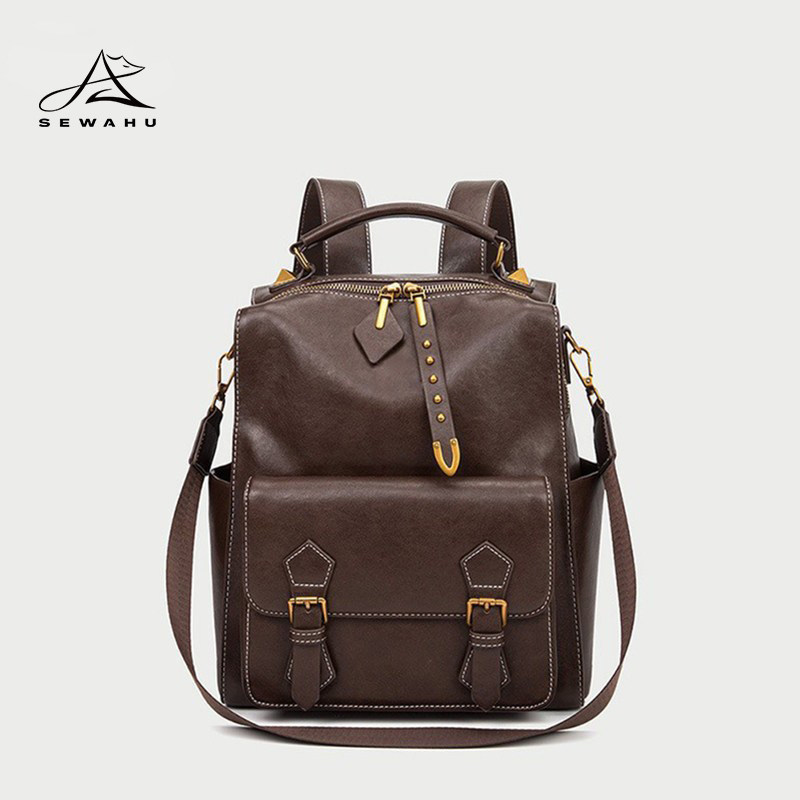 英伦风小众高级感双肩包女上班通勤大学生小书包2025新款皮质背包,淘宝优惠券,粉丝福利购,淘宝优惠卷