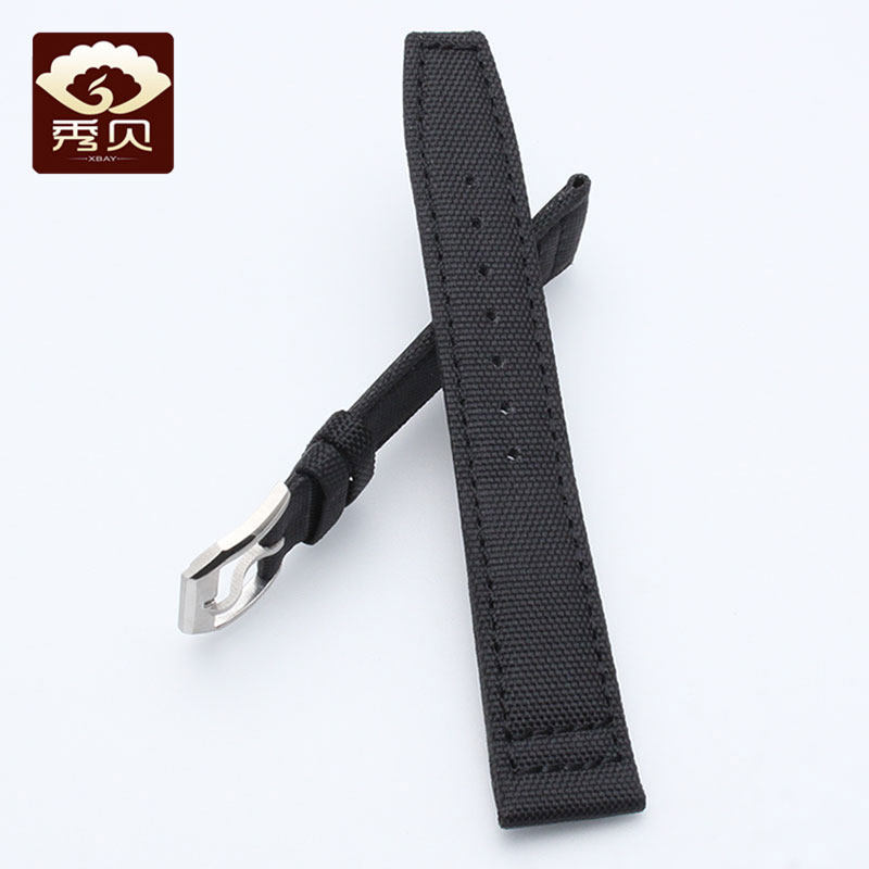 适配iwc尼龙帆布飞行员配件手表带 秀贝配件