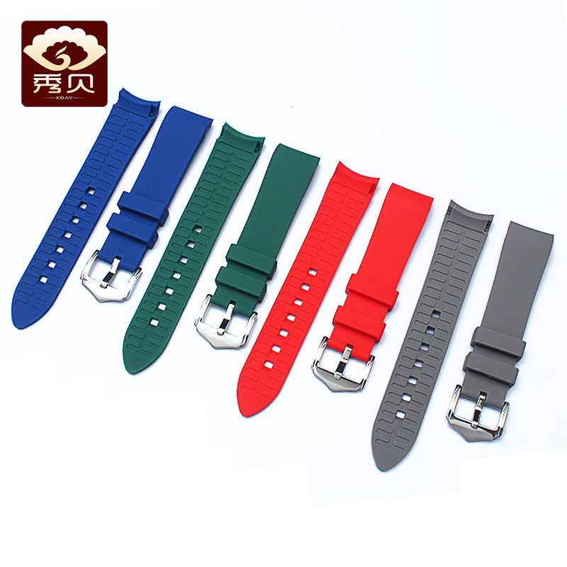 秀贝弧口弧头卡西欧西铁城手表带 秀贝配件