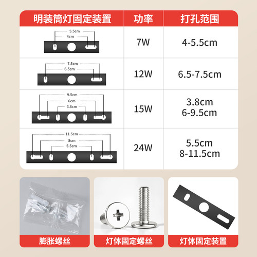 超薄明装筒灯圆形led家用吊顶灯玄关过道灯入户走廊客厅小吸顶灯 - 图3