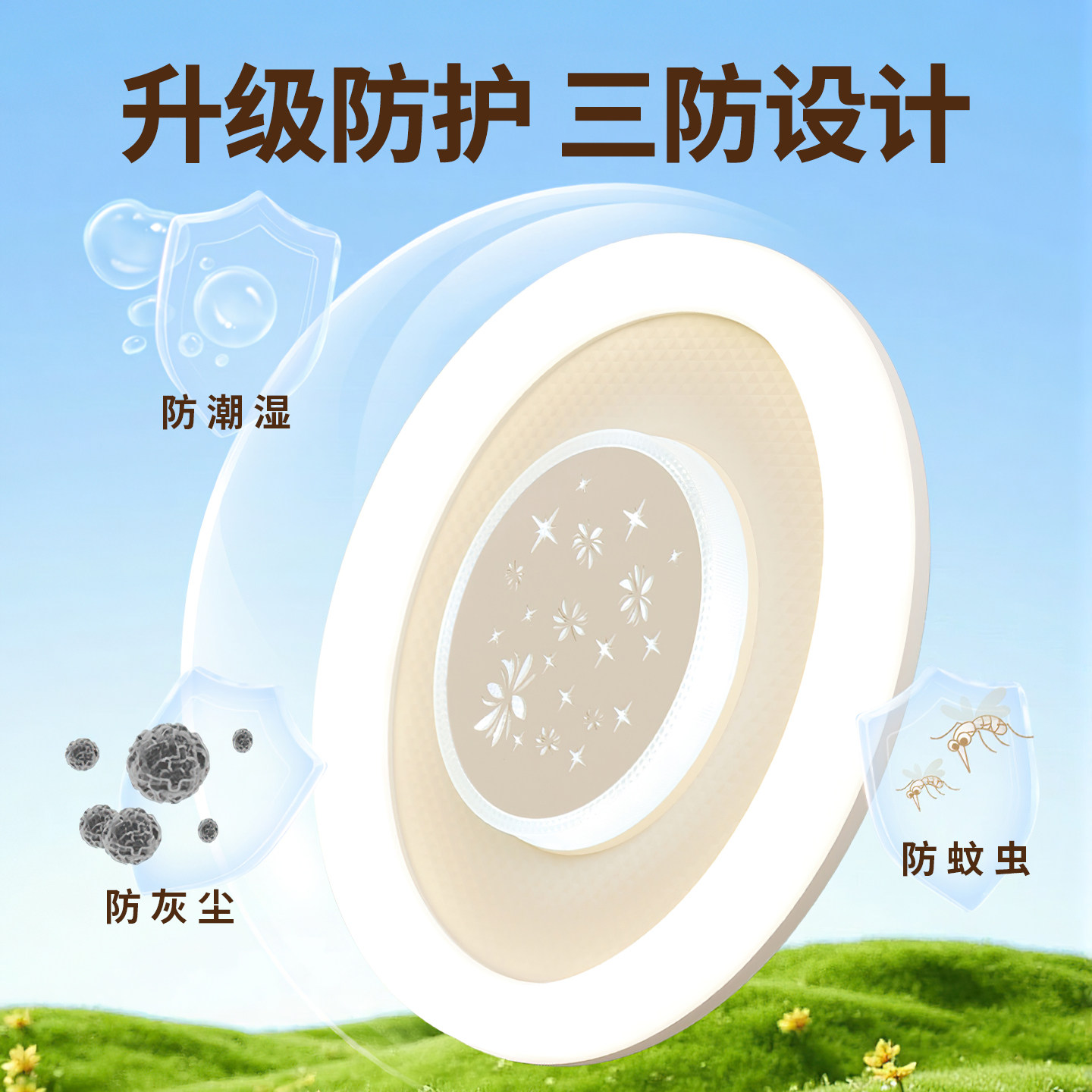 阳台灯led吸顶灯现代简约卧室灯超薄主卧厨房2026新款三防主灯具,淘宝优惠券,粉丝福利购,淘宝优惠卷