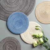 Nordic Simple Four -Color Cotton Yarn Home Eda Food Cushion Table Disply Discion Pads Pads The Pad Bow