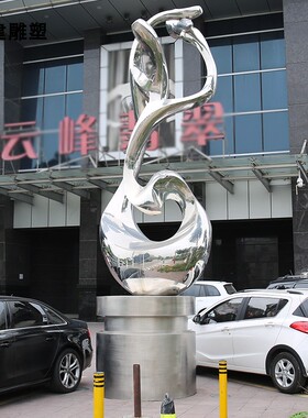 镜面大型园林景观雕塑摆件不锈钢