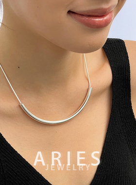 S925纯银蛇骨链女时尚轻奢项链