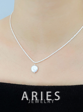 天然珍珠925纯银女生冷淡风项链