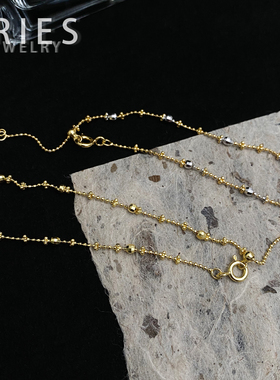 S925纯银镀金超闪百搭手链