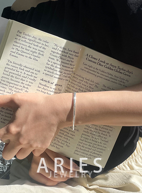 情侣S925纯银简约蛇骨链手链