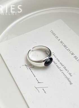 情侣S925纯银复古简约戒指