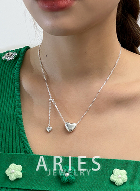 925银锁骨链女简约项链