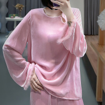 New Chinese Light National Wind Blouse 2023 New Real Silk Velvet Tang Dress Women Hanfu This Year Pop Improved Version Qipao