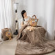 Thick plush multifunctional two-in-one pillow quilt