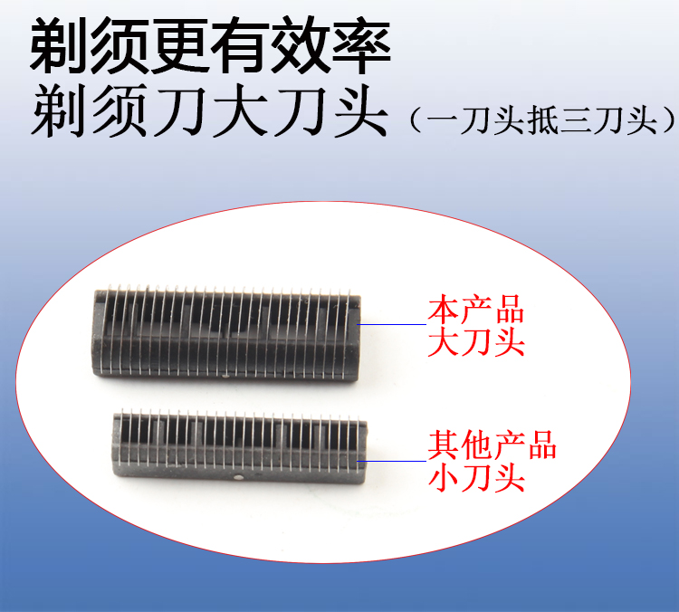 3W大马力瓦爱龙RSCW-A18往复式单1刀片头充电式电动剃须刀刮胡刀 - 图2