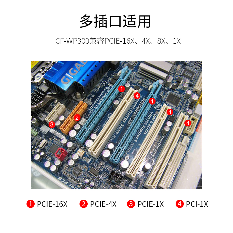 COMFAST CF-WP300台式机电脑内置PCI-E无线网卡300M快速穿墙WIFI接收器发射器WLAN网络外置双天线高兼容信号 - 图3