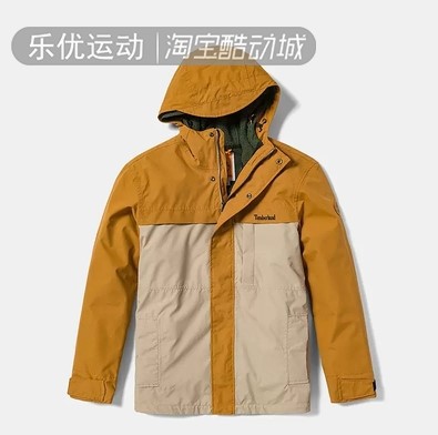 Timberland/添柏岚秋冬男三合一户外保暖防寒防风冲锋衣外套A696H-图0