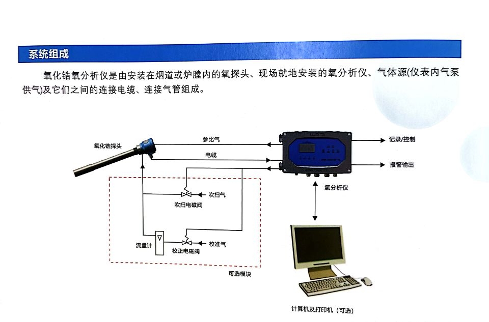 垃圾焚烧炉专用氧探头喷射型高温型 - 图0