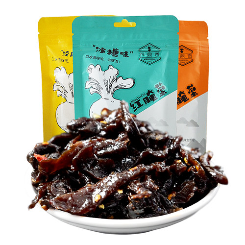 巴盟红腌菜 农鼎香48g冰糖红腌菜x6袋前旗原味酱腌菜小吃零食包邮 - 图3