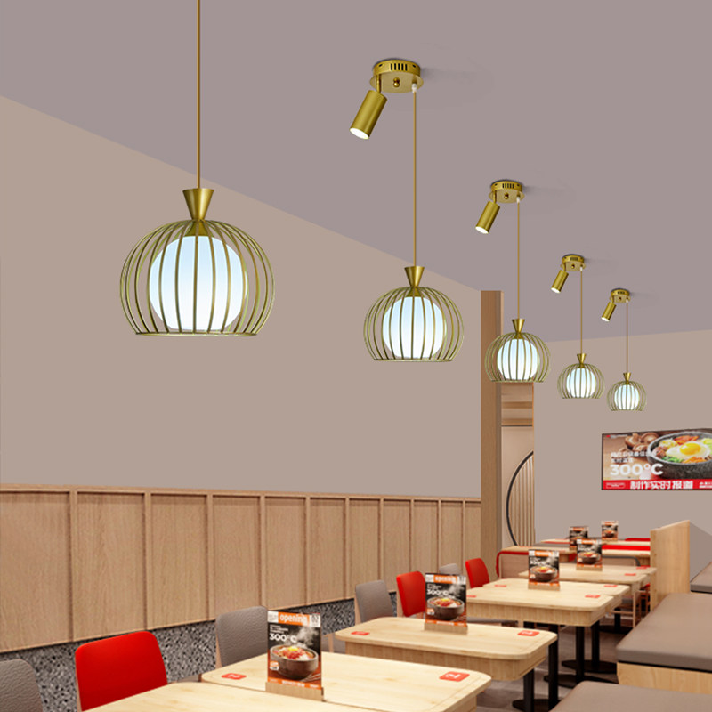 网红餐厅火锅店专用灯带射灯店铺商用简约个性铁艺餐饮灯吧台吊灯,淘宝优惠券,粉丝福利购,淘宝优惠卷