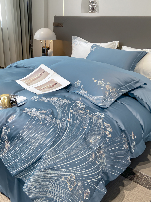 高端新疆长绒棉四件套100纯棉全棉小清新刺绣花被套床笠床上用品4,淘宝优惠券,粉丝福利购,淘宝优惠卷