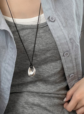 不规则金属吊坠毛衣链