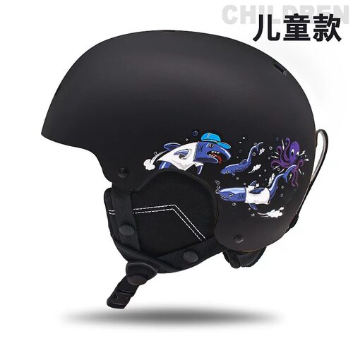 儿童滑雪头盔超轻滑板骑行护具户外防撞保护专业单双板滑雪装备 - 图2