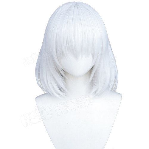 秀琴家 约会大作战 鸢一折纸cos假发 东方魂魄妖梦 伊扎克 银白色 - 图3