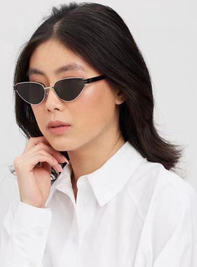 SLM51 猫眼款太阳镜 钛金属鼻托 修脸墨镜 INS热款 库存清货 福利