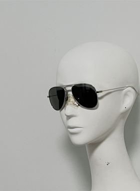 SL195T 钛金属飞行员式太阳镜 超轻24克 斯文小框墨镜 蛤蟆镜