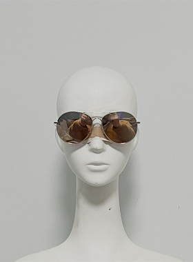 棒子A20 钛金属款飞行员太阳镜 蛤蟆镜 超超大框修脸墨镜 分尺码