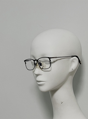 TF5929 撞色方框钛金属光学眼镜 近视镜 装饰镜 超轻含片15克