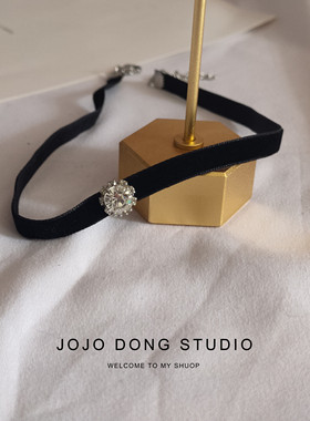 甜美颈链高级设计闪亮皓石choker