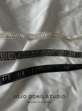 暗黑项链手工钉珠氛围小香风choker项圈女优雅百搭颈带时髦锁骨链