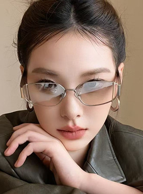 辣妹小众复古猫眼Y2K太阳眼镜