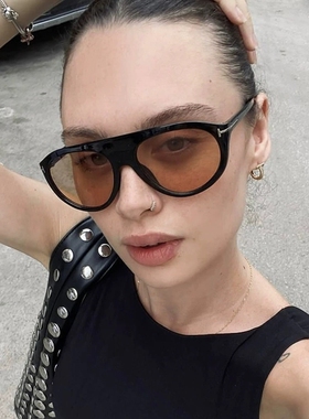 复古玳瑁大框太阳镜女欧美机车风