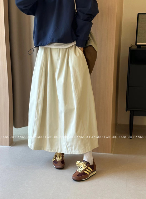 Korean stetamen* Original fashionable three-dimensional tailoring silhouette mountain flower bud skirt work skirt women's skirt