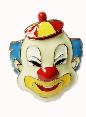 嘻哈鬼脸滑稽表情小丑直径戒指