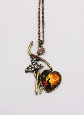 欧美外贸饰品树叶，，流苏吊坠