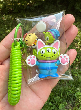 变装猫咪三眼仔萌粒组合包包挂件