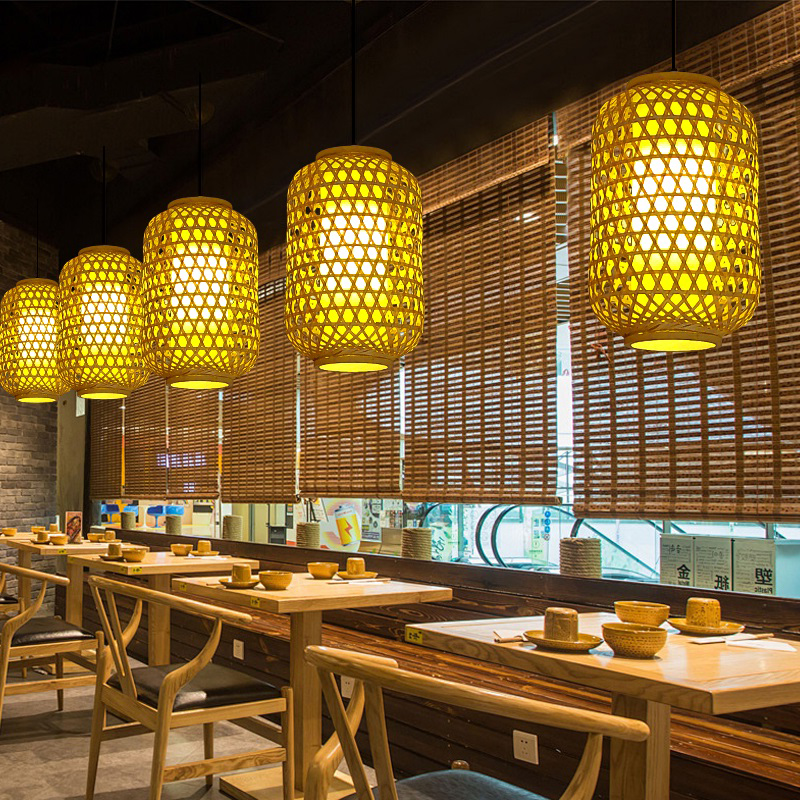 中式餐厅吊灯茶楼茶室东南亚竹编灯笼客厅卧室阳台灯日式创意吊灯,淘宝优惠券,粉丝福利购,淘宝优惠卷