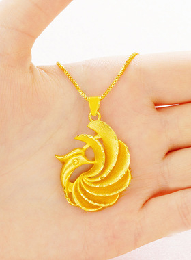 越南沙金孔雀女士配饰民族风吊坠