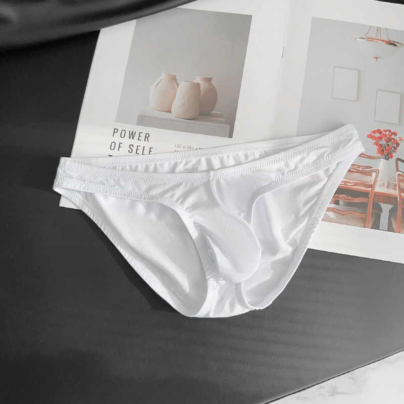 2条装男士三角内裤莫代尔低腰性感舒适纯色U凸薄款透气修身潮包邮,淘宝优惠券,粉丝福利购,淘宝优惠卷