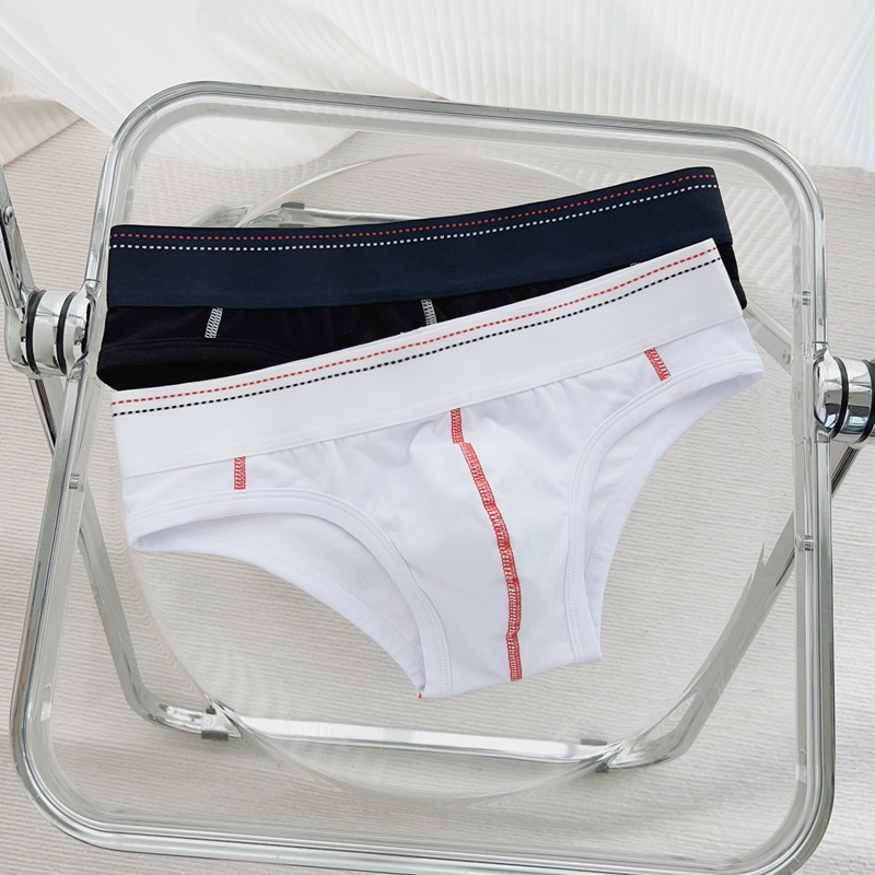 2条装男士内裤三角裤纯棉低腰性感比基尼宽边U凸舒适纯色透气包邮,淘宝优惠券,粉丝福利购,淘宝优惠卷