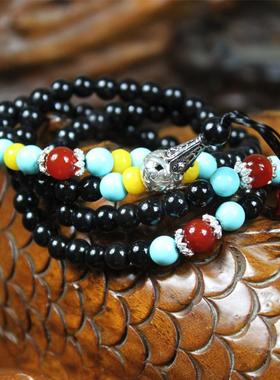 砭石项链（玛瑙松石）