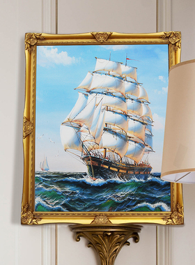 欧式雕花复古画框客厅玄关背景墙挂墙画作装裱外框样板间软装相框